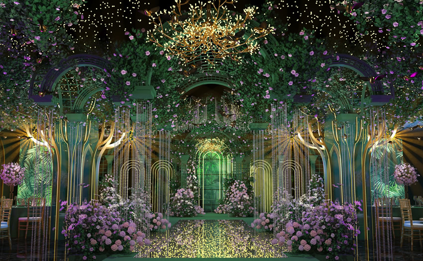 巍山奇妙森林婚礼堂效果展示